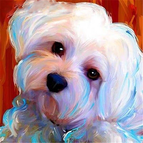 EverShine 5D Diamond Painting Cross Stitch Animals Diamond Art Dog