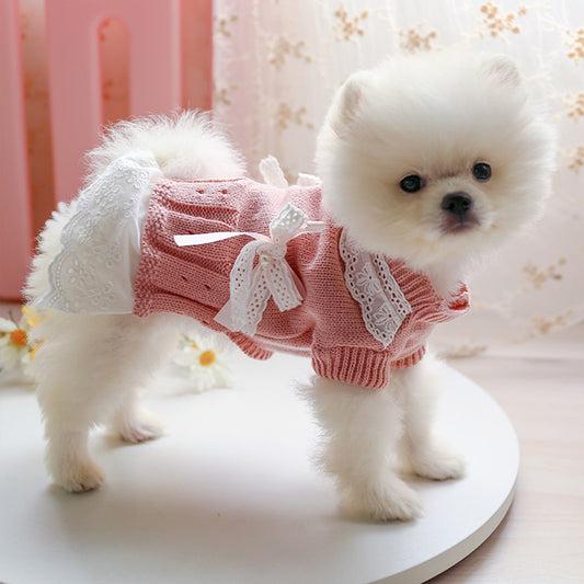 Sweet Pet Dog Clothes For Shih Tzu Costumes Coat Jacket Puppy Sweater Princess Pets Outfits