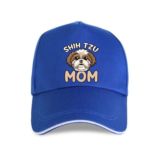Shih Tzu Mom - Funny Cute Dog Owner Mommy Gift Personalized Cotton Euro Size Basic Solid Fit