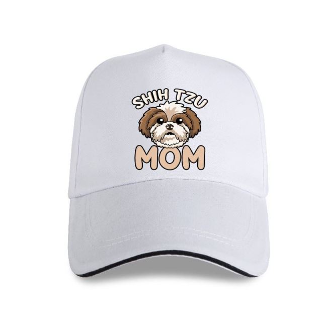 Shih Tzu Mom - Funny Cute Dog Owner Mommy Gift Personalized Cotton Euro Size Basic Solid Fit