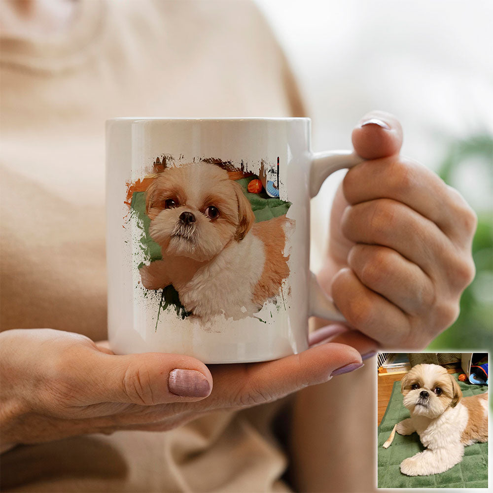 DIY Customized 350ML 12oz Ceramic Mug Print Picture Photo LOGO Text Personalized Coffee Milk Cup Creative Present Cute Gift