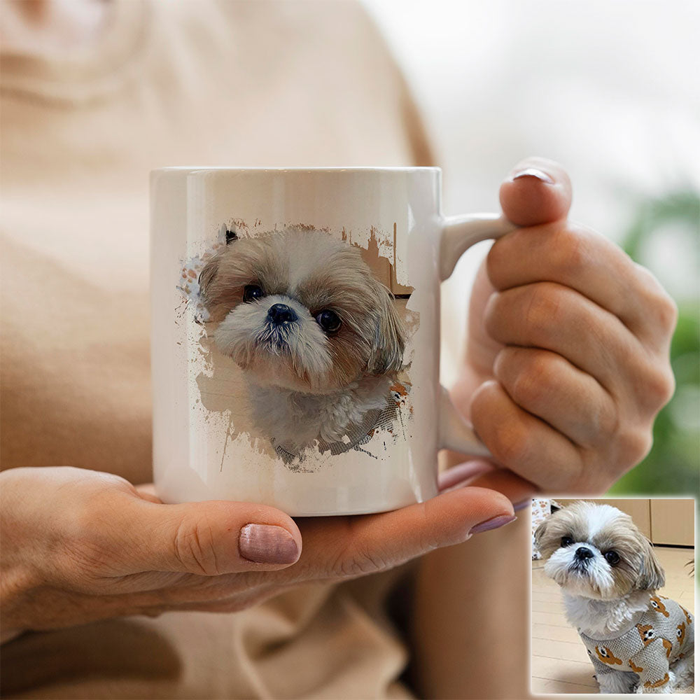 DIY Customized 350ML 12oz Ceramic Mug Print Picture Photo LOGO Text Personalized Coffee Milk Cup Creative Present Cute Gift