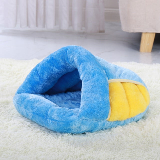 Warm Dog Cat Bed Pet Puppy Cat House Winter Dog Cat Cushion Mat Indoor Basket Cave Kennel Nest Cats Products For Pets Shih Tzu