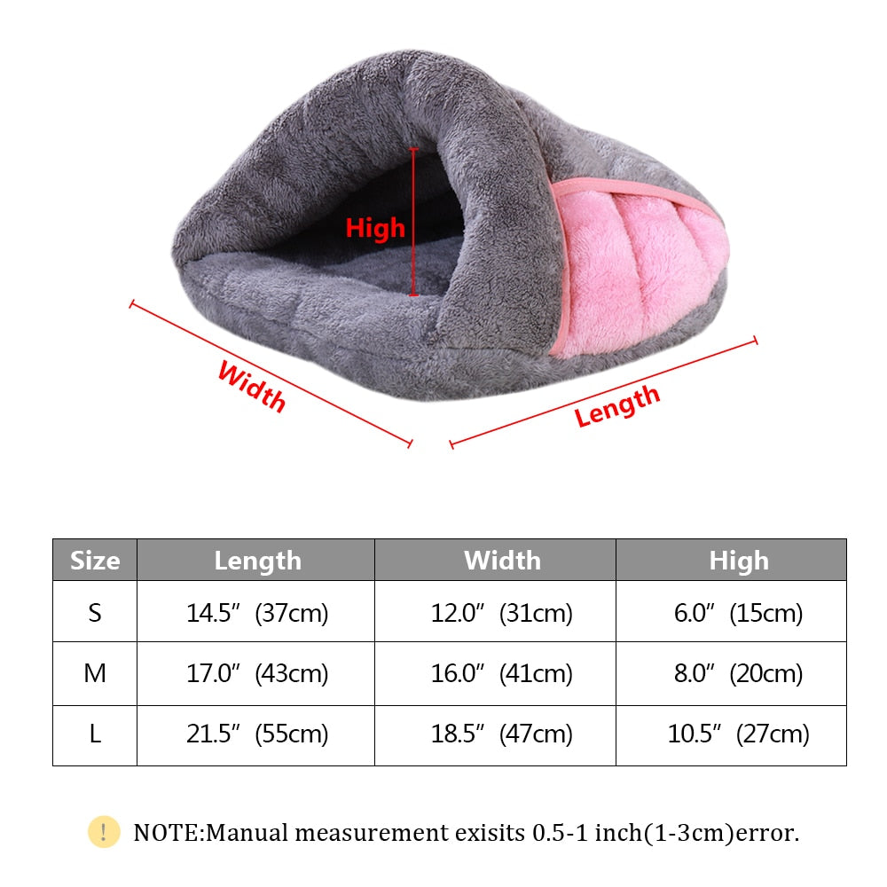 Warm Dog Cat Bed Pet Puppy Cat House Winter Dog Cat Cushion Mat Indoor Basket Cave Kennel Nest Cats Products For Pets Shih Tzu