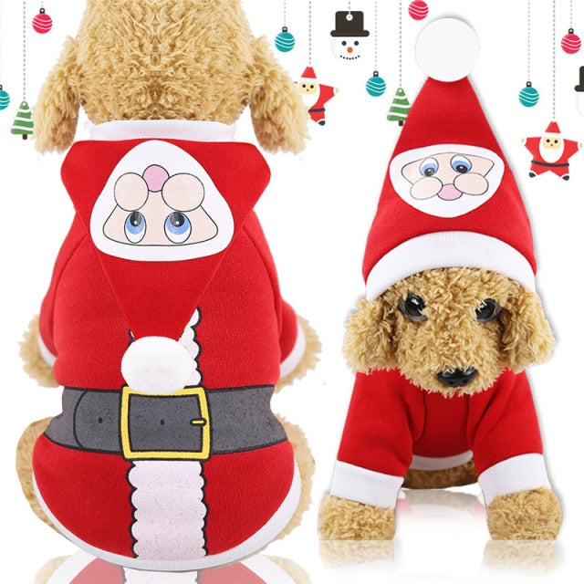 New Dog Clothes Costumes Dogs Cat Hoodies Shih Tzu Chihuahua Winter Dog Coat Pet Clothing Small Dogs Cats Clothes New Year