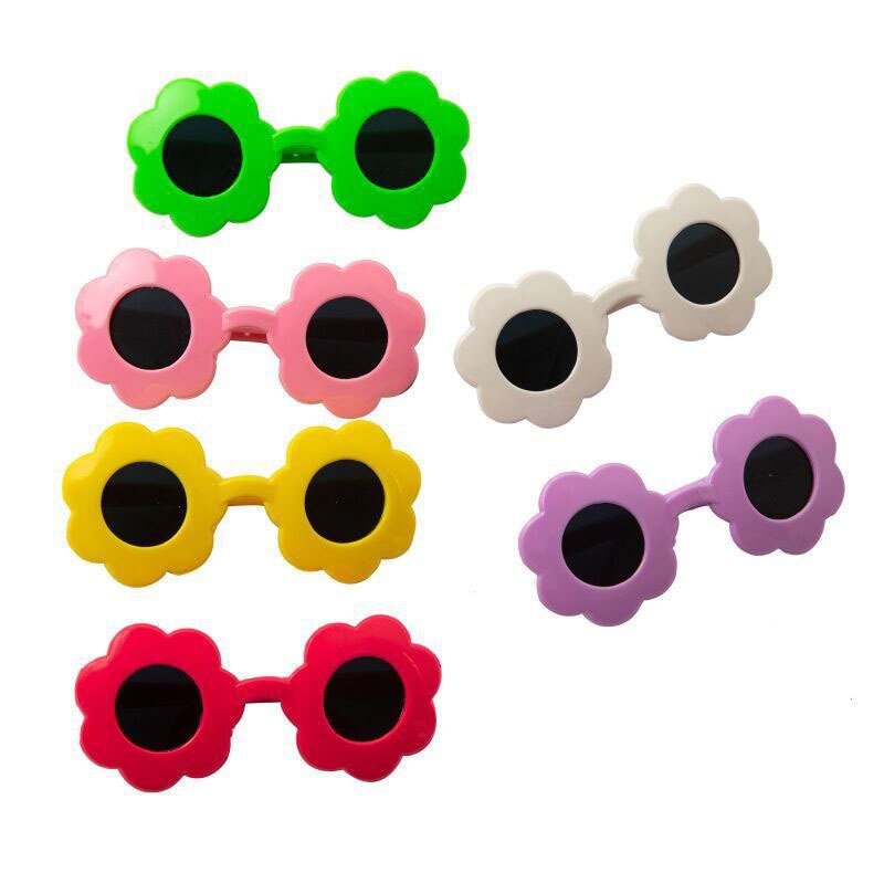 Cute Pet Shih Tzu Sunglasses Cat Glasses Heart Sun flower Glasses for Small Dogs Cat Accessories