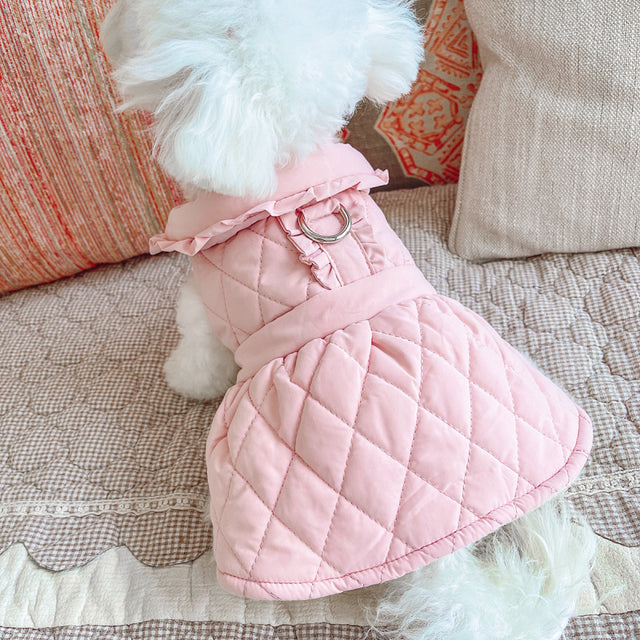 Dog Winter Warm Dress Luxury Cute Pet Dog Clothes Cat Skirt Chihuahua York Puppy Shih Tzu Maltese Poodle Schnauzer Clothing Coat