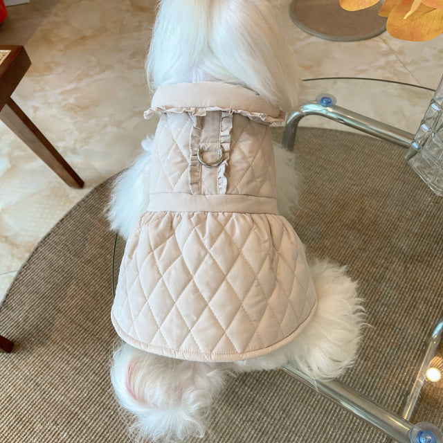 Dog Winter Warm Dress Luxury Cute Pet Dog Clothes Cat Skirt Chihuahua York Puppy Shih Tzu Maltese Poodle Schnauzer Clothing Coat