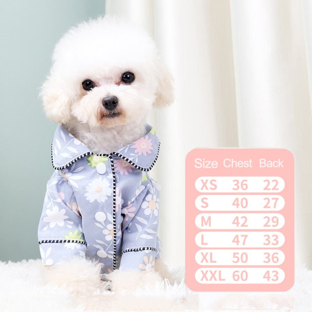 Luxury Clothes for Shih Tzu Fashion Dog Pajamas Pet Clothing for Shih Tzu Jacket