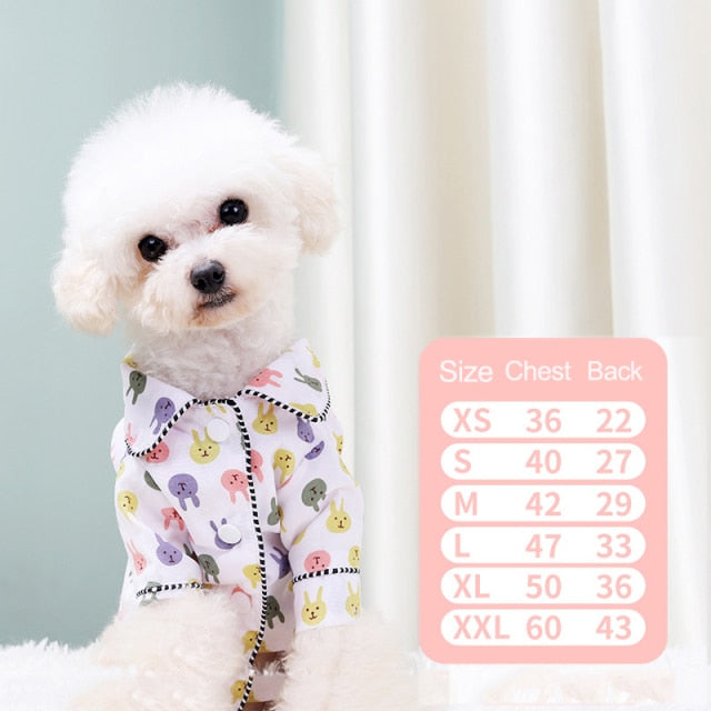 Luxury Clothes for Shih Tzu Fashion Dog Pajamas Pet Clothing for Shih Tzu Jacket