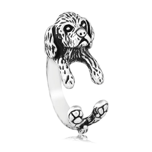 Vintage Shih Tzu Dog Ring Men Boho Animal Anillos Couple Rings For Women Girls Fashion Jewelry